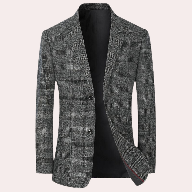 Eleganter Retro-Karoblazer für Männer
