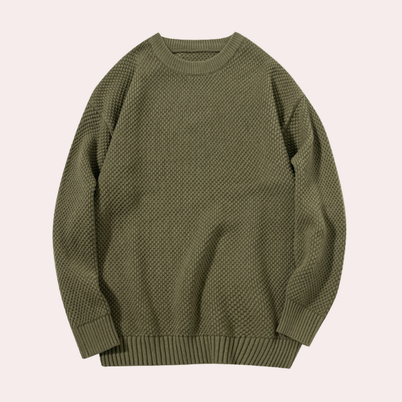 Weiche lässige Herrenpullover mit Rundhalsausschnitt