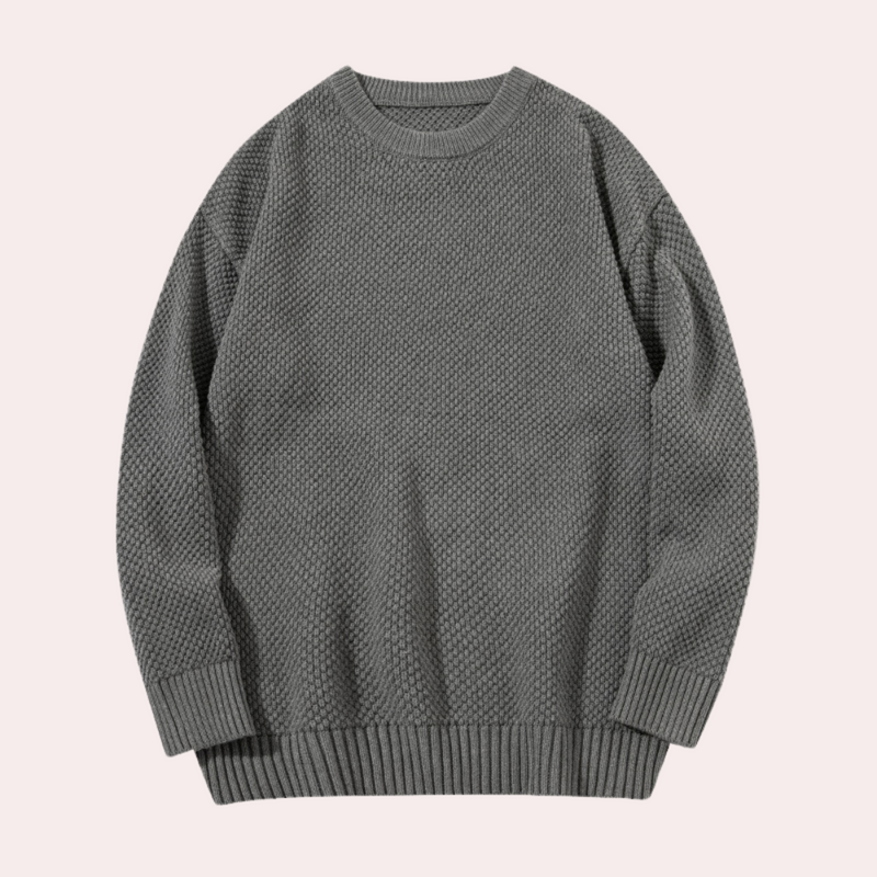 Weiche lässige Herrenpullover mit Rundhalsausschnitt