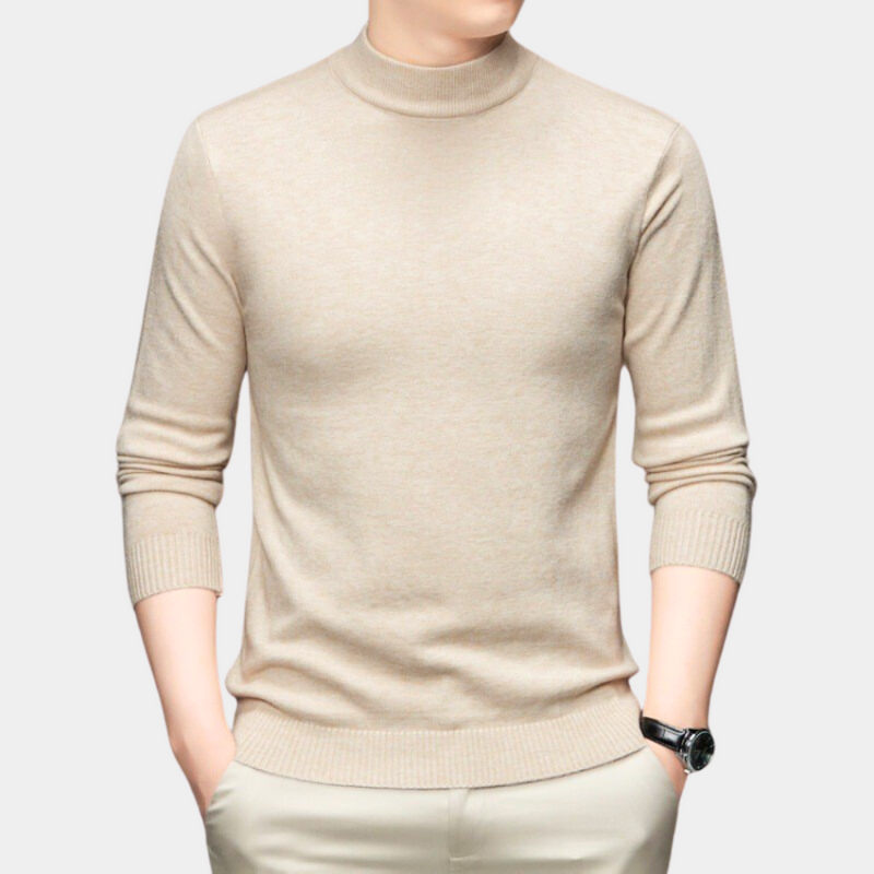 Bequemer roter Herrenpullover