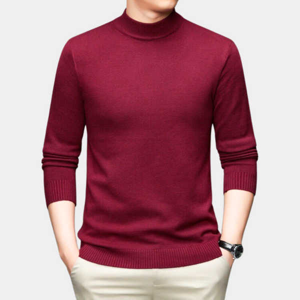 Bequemer roter Herrenpullover