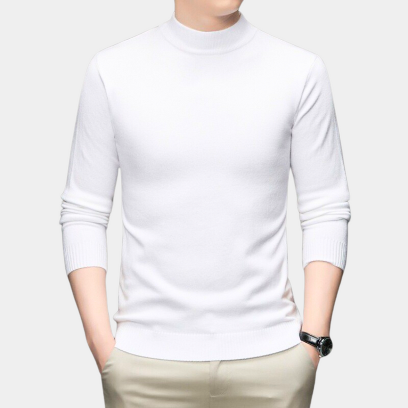 Bequemer roter Herrenpullover