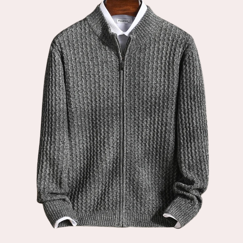 Warmes und elegantes Herrenstrickjacke
