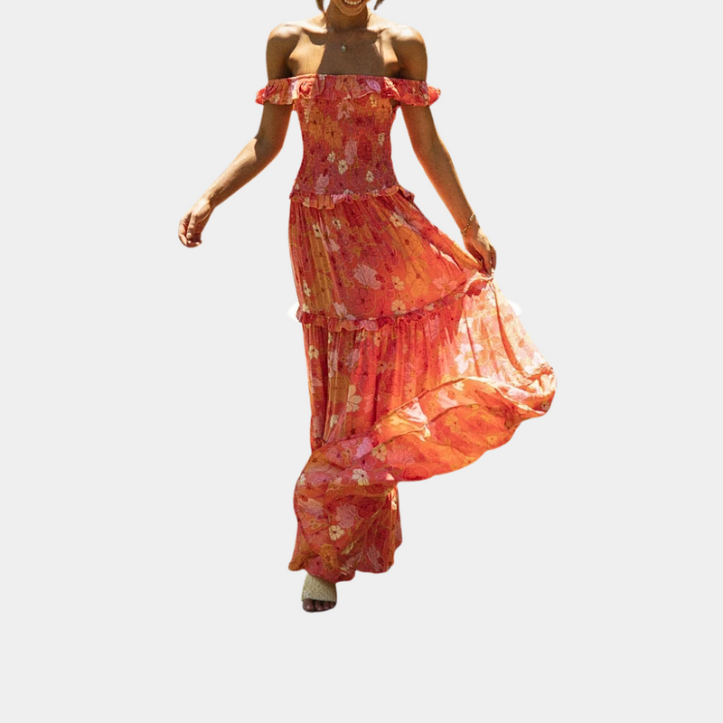 Elegante Blumenkleid für stilvolle Anlässe und Komfort