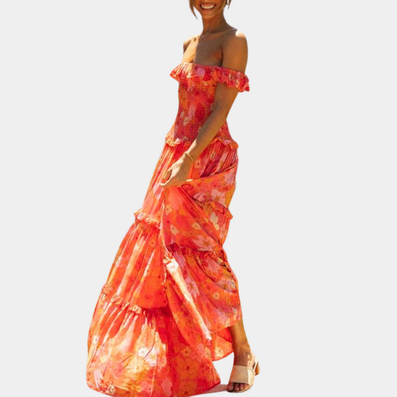 Elegante Blumenkleid für stilvolle Anlässe und Komfort