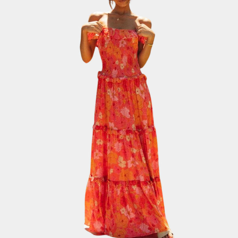 Elegante Blumenkleid für stilvolle Anlässe und Komfort