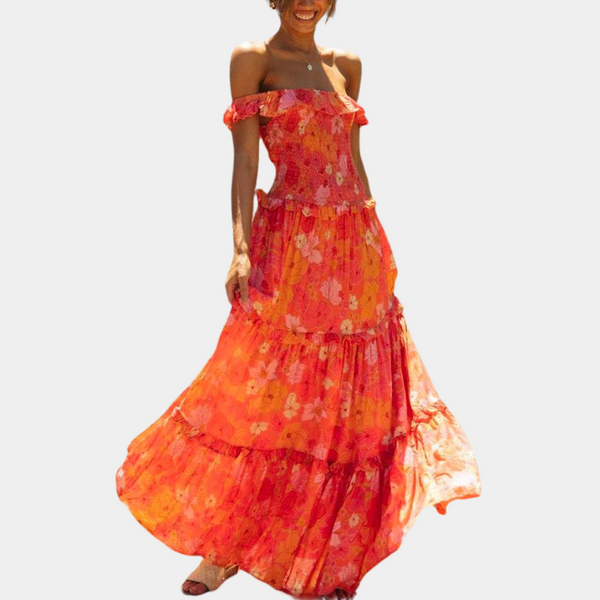 Elegante Blumenkleid für stilvolle Anlässe und Komfort