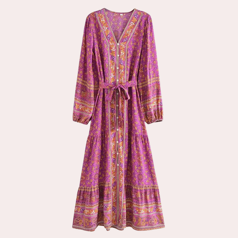 Elegantes Damenkleid mit Knöpfen für jeden Anlass