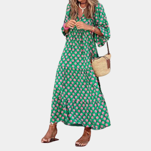 Elegante und bequeme lange Damenkleid für jeden Anlass