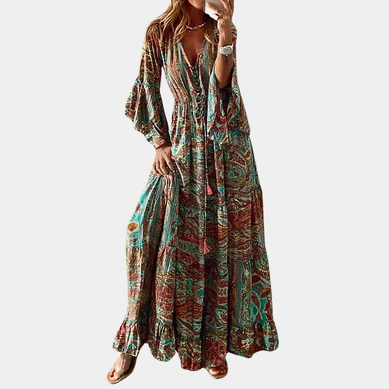 Elegante Boho lange Damenkleid für jede Gelegenheit