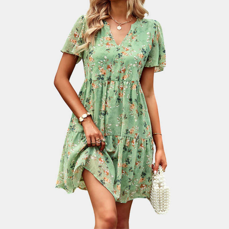 Elegante Blumenkleid für den perfekten Sommerlook