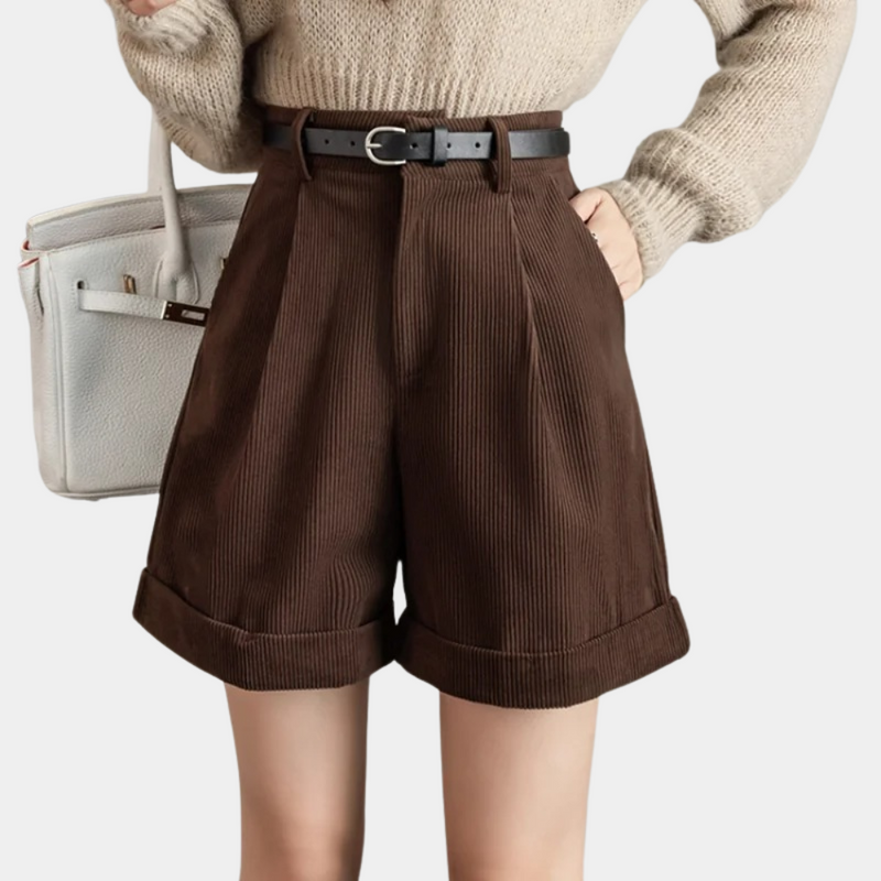 Elmeena - Bequeme Cord-Damen-Shorts
