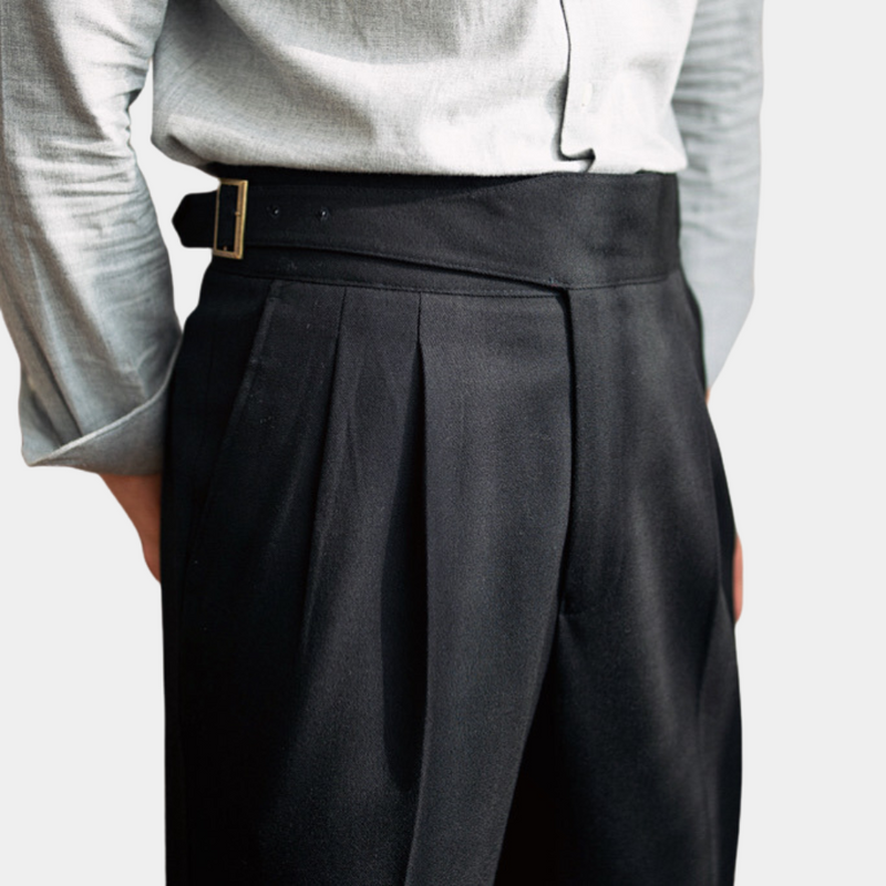 Romeo - Klassische Herrenhose mit Schnallen