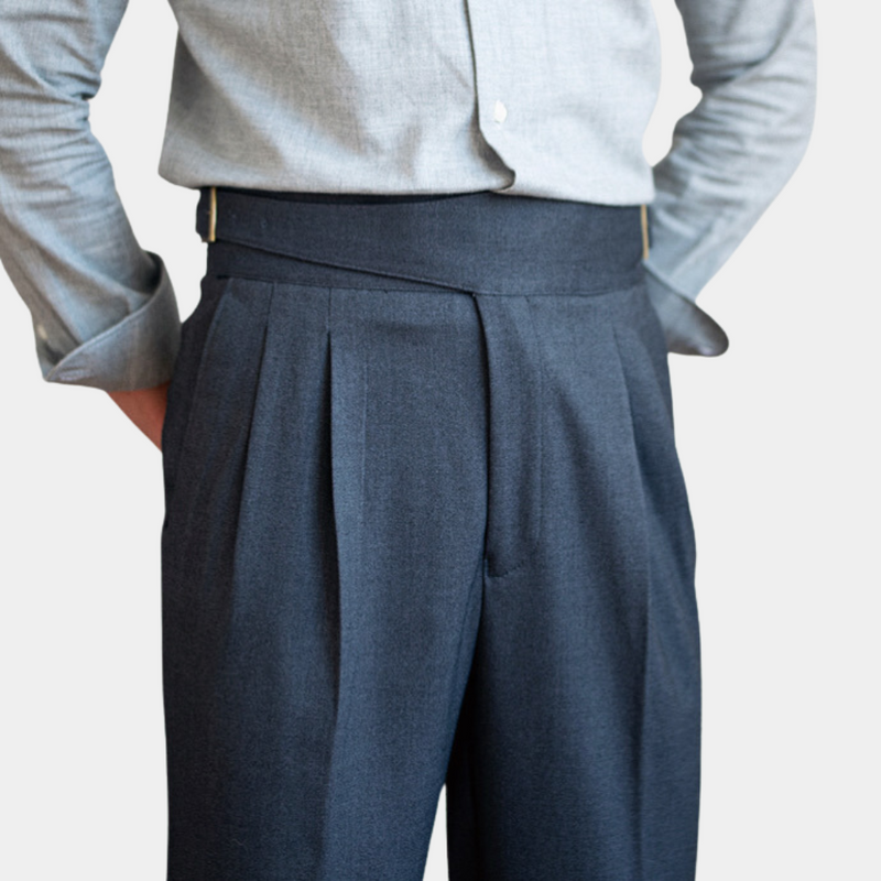 Romeo - Klassische Herrenhose mit Schnallen