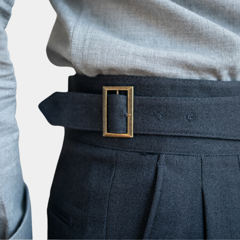 Romeo - Klassische Herrenhose mit Schnallen
