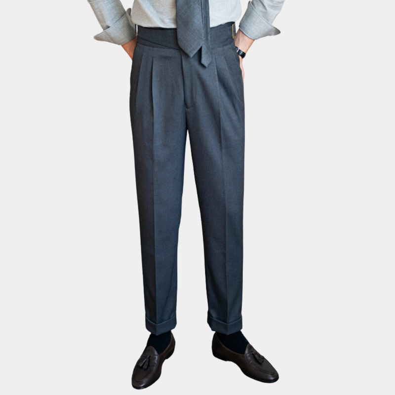 Romeo - Klassische Herrenhose mit Schnallen