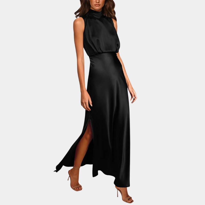 Elegante Damenkleid mit stilvollem Schnitt und Split