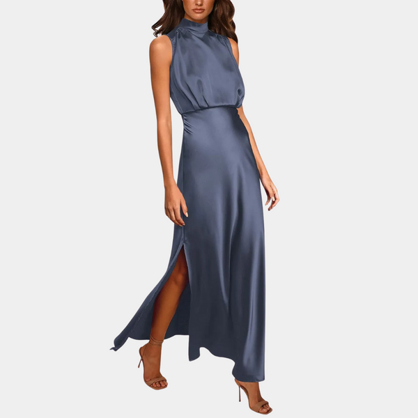 Elegante Damenkleid mit stilvollem Schnitt und Split