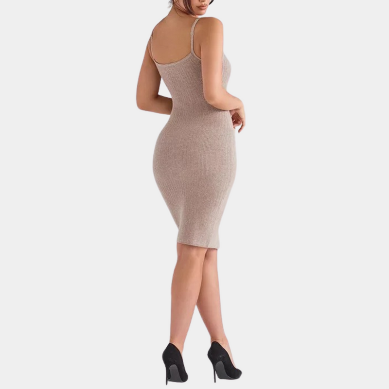 Jade - Strickkleid für Damen mit Knöpfen