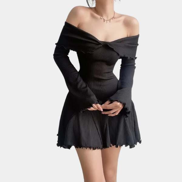 Joelene - Strickkleid für Damen mit Off-Shoulder