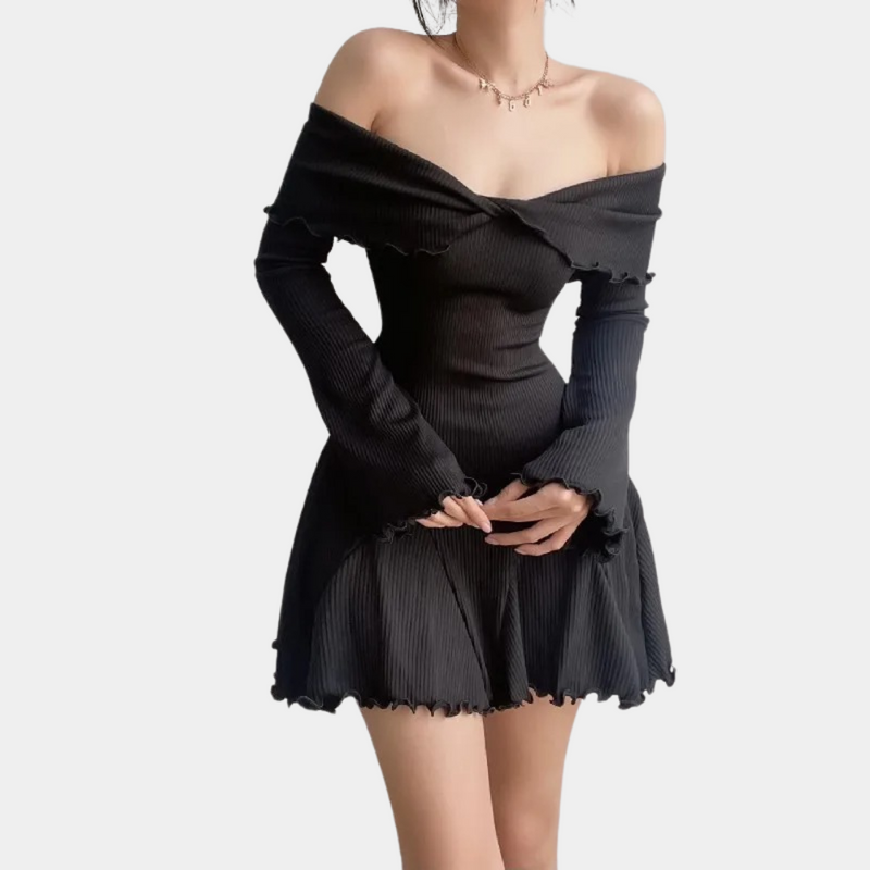 Joelene - Strickkleid für Damen mit Off-Shoulder