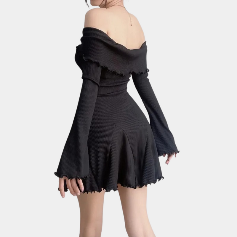 Joelene - Strickkleid für Damen mit Off-Shoulder