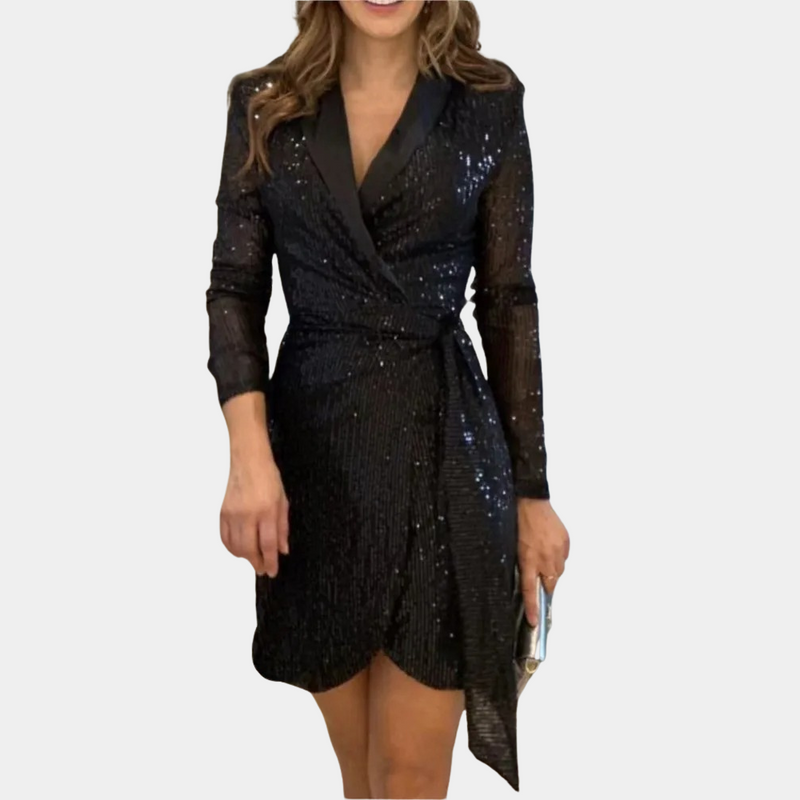 Leonie - Elegantes Damen Blazer-Kleid mit Gürtel