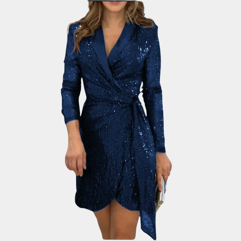 Leonie - Elegantes Damen Blazer-Kleid mit Gürtel