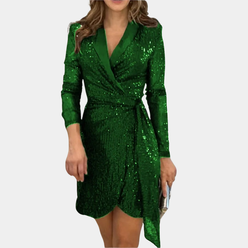 Leonie - Elegantes Damen Blazer-Kleid mit Gürtel