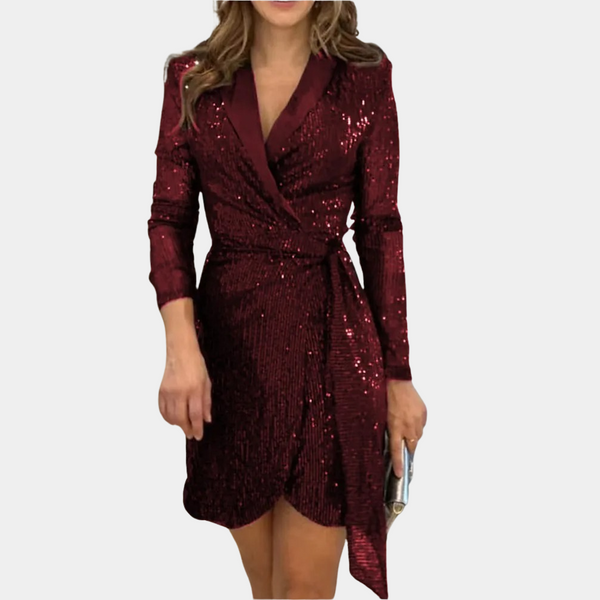 Leonie - Elegantes Damen Blazer-Kleid mit Gürtel