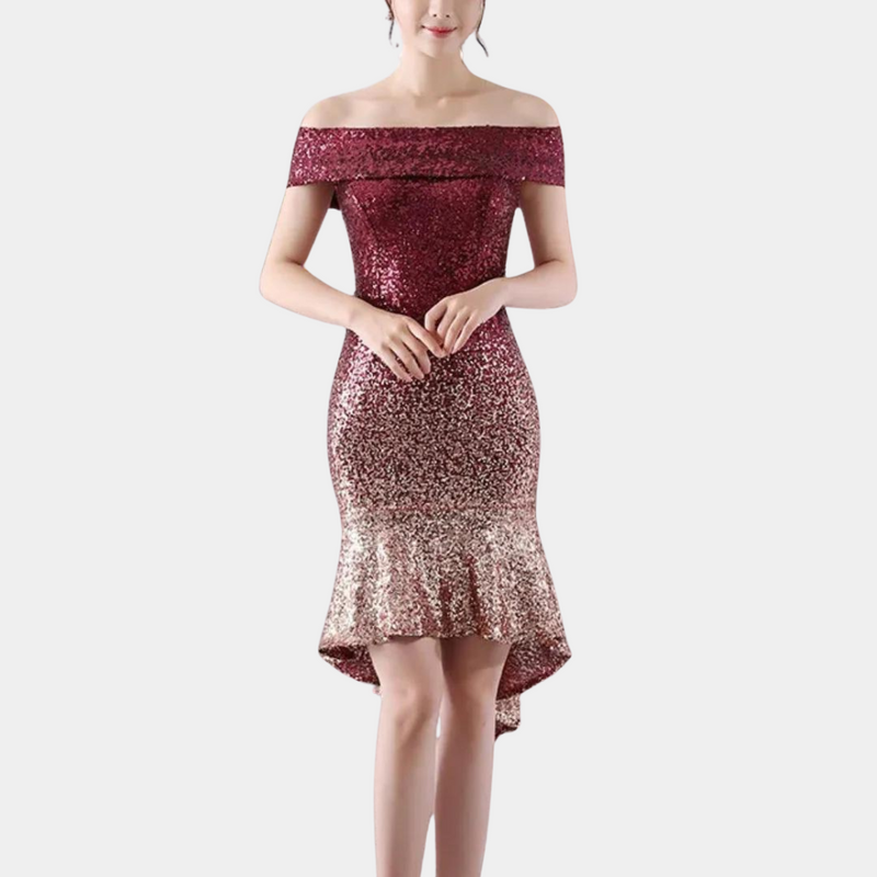 Loretta - Elegantes Pailletten-Kleid für Damen