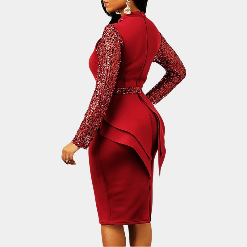 Lucile - Stilvolles Bodycon-Damenkleid mit Pailletten