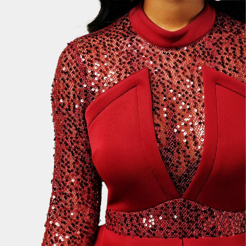Lucile - Stilvolles Bodycon-Damenkleid mit Pailletten