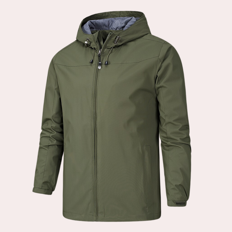 Modische und bequeme Windjacke mit Kapuze
