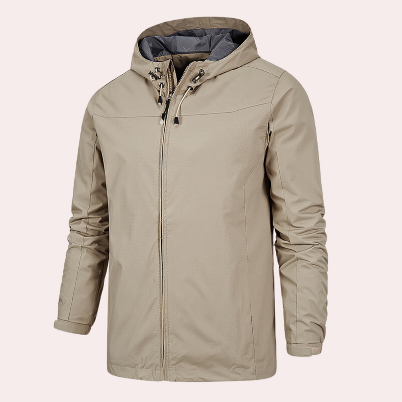 Modische und bequeme Windjacke mit Kapuze