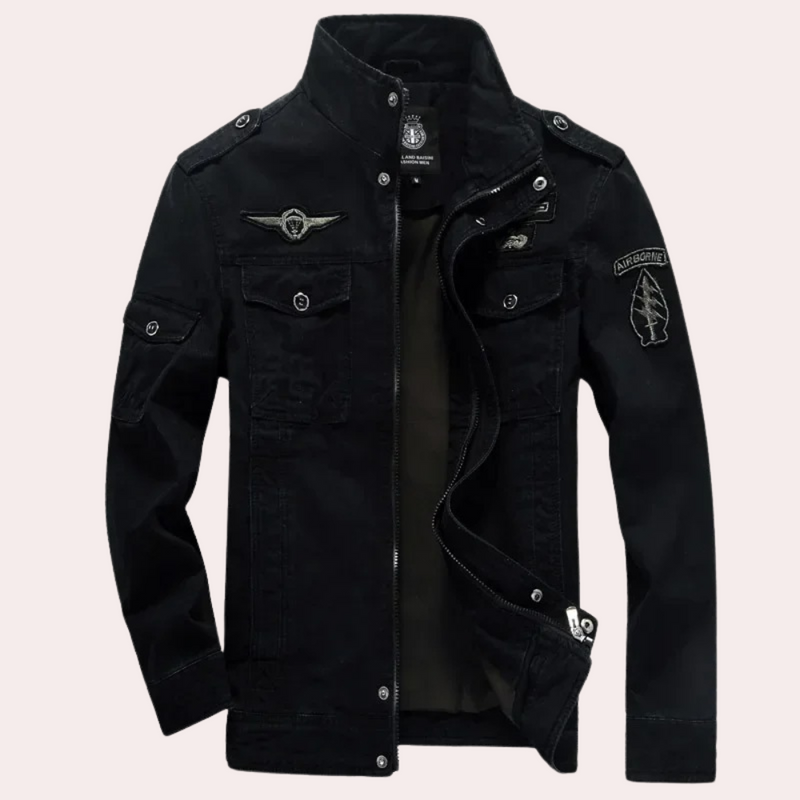 Eleganter Windbreaker mit Stehkragen