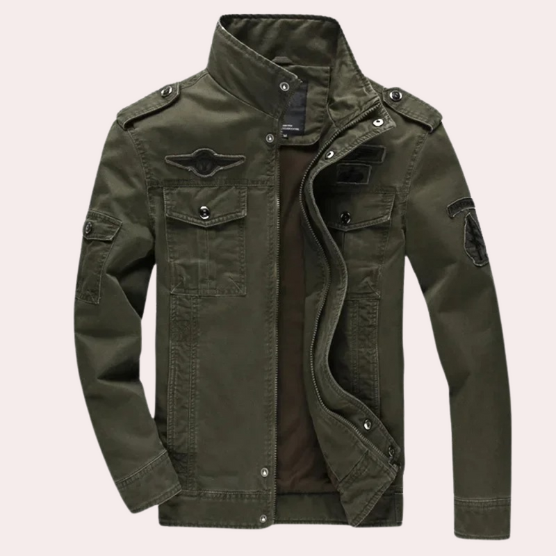 Eleganter Windbreaker mit Stehkragen
