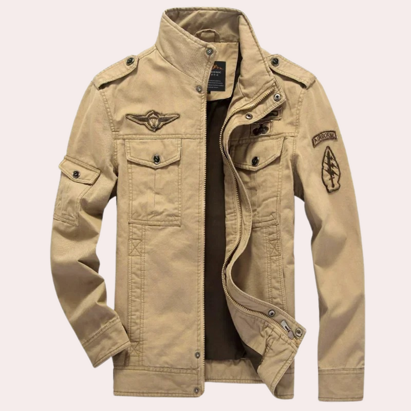 Eleganter Windbreaker mit Stehkragen