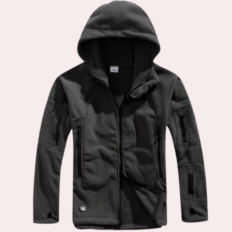 Kuschelige, warme Fleecejacke mit Kapuze