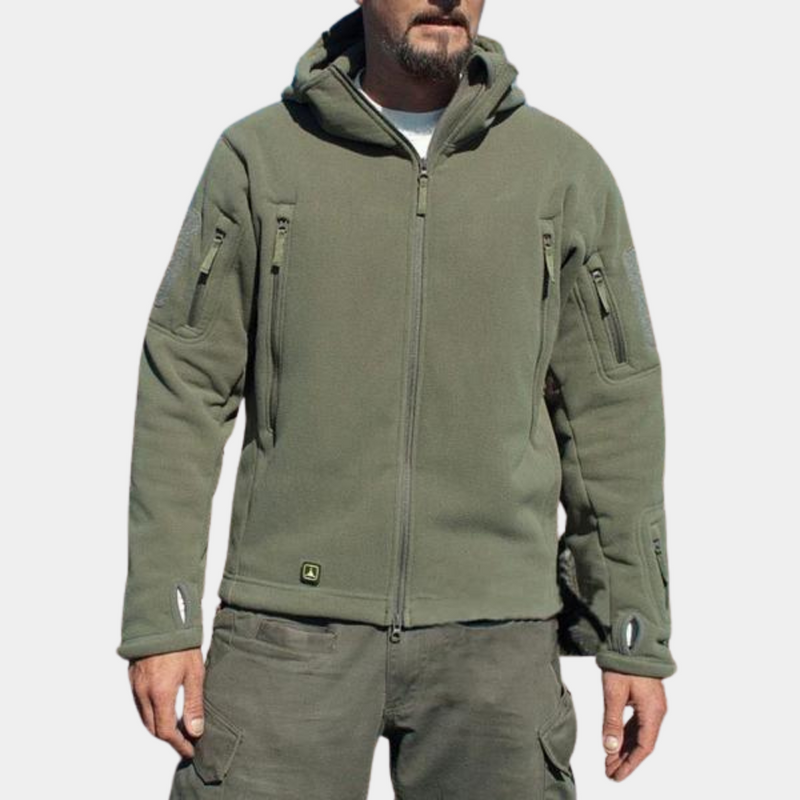 Kuschelige, warme Fleecejacke mit Kapuze