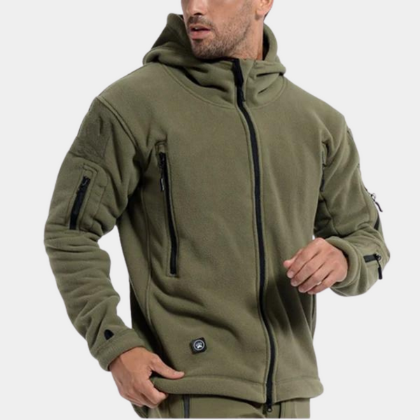 Kuschelige, warme Fleecejacke mit Kapuze