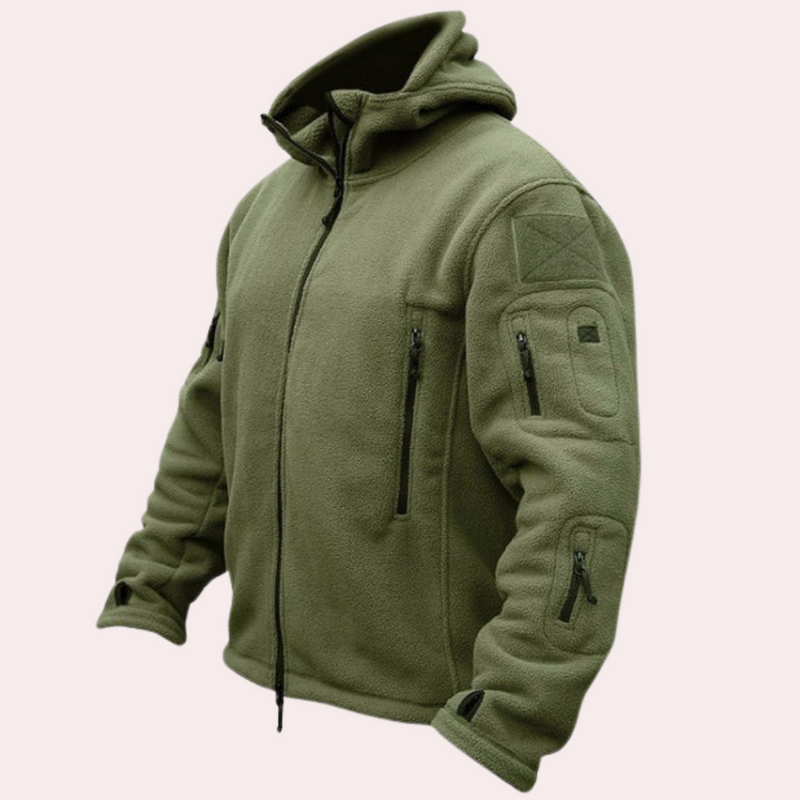 Kuschelige, warme Fleecejacke mit Kapuze