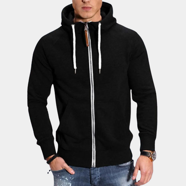 Kuschelig warme Fleecejacke mit Kapuze
