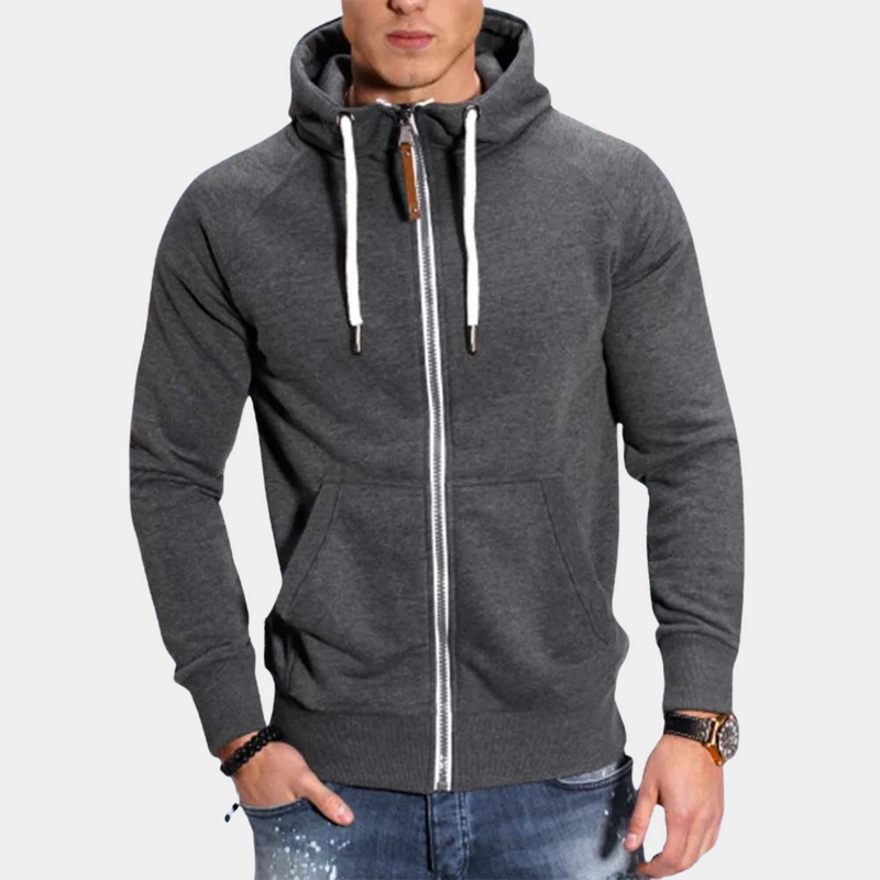 Kuschelig warme Fleecejacke mit Kapuze