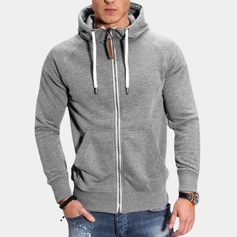 Kuschelig warme Fleecejacke mit Kapuze