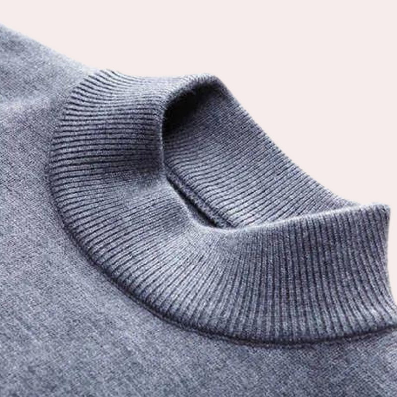 Elegante warme Herrenpullover mit Kragen