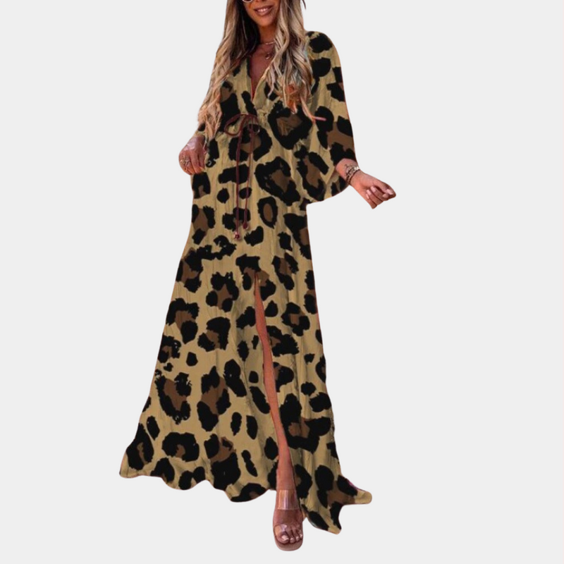 Elegantes Damen-Maxikleid mit V-Ausschnitt für jeden Anlass