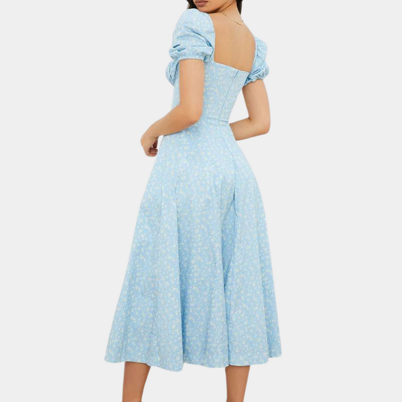 Elegantes geblümtes Damenkleid mit bequemer Passform