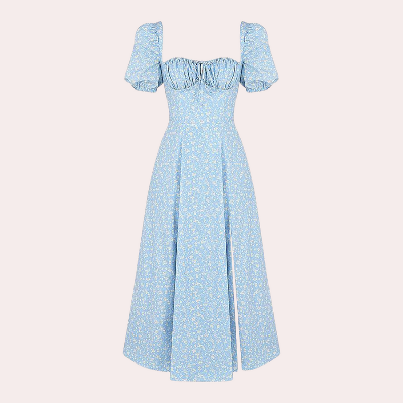 Elegantes geblümtes Damenkleid mit bequemer Passform