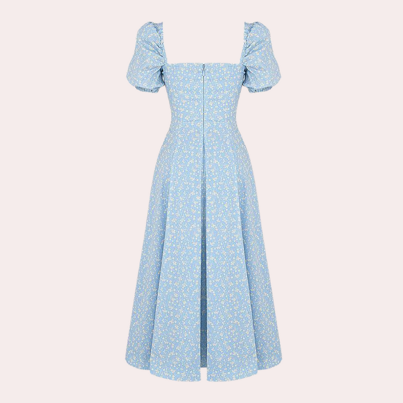 Elegantes geblümtes Damenkleid mit bequemer Passform